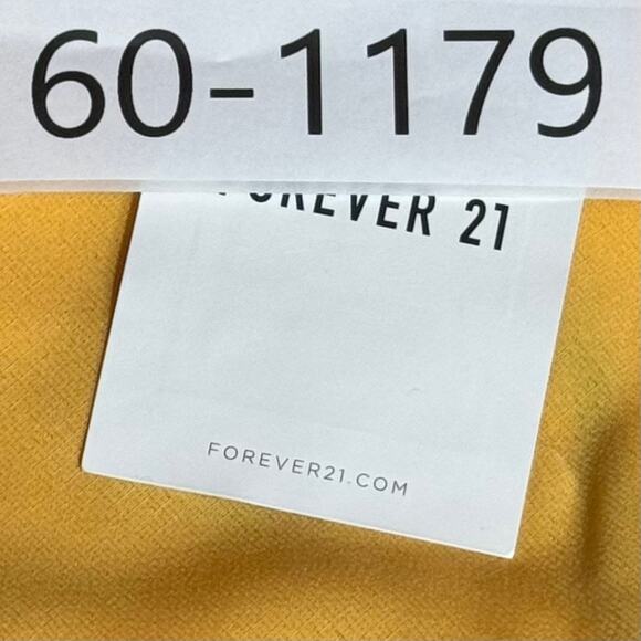 Forever 21 Mustard Yellow Cowl Slip Dress Small Satin Spaghetti Straps NWT - Picture 11 of 11